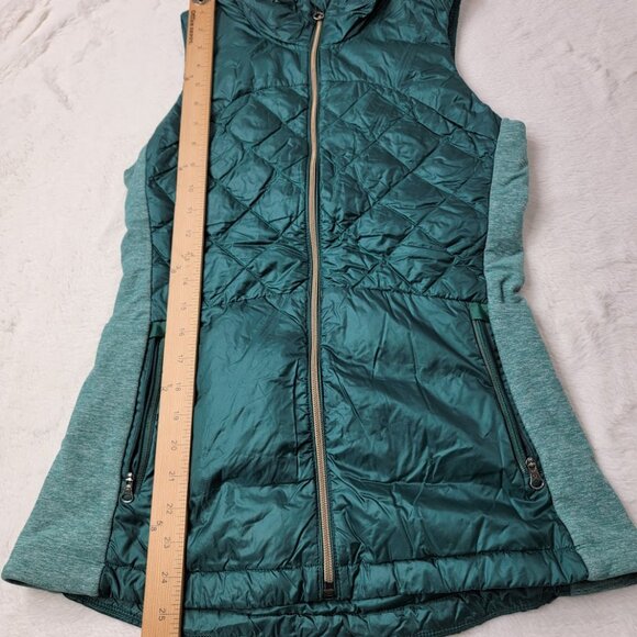 Lululemon Women's Forage Teal Down For A Run Slim Full-Zip Puffer Vest Size 6 - Picture 5 of 7